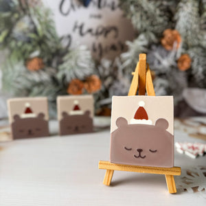 Handmade Artisan Christmas Soap | Merry Bear | Orange & Cinnamon Scent - Tammi Home