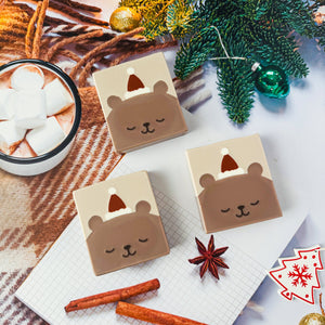 Handmade Artisan Christmas Soap | Merry Bear | Orange & Cinnamon Scent - Tammi Home