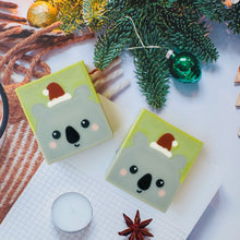 Handmade Artisan Christmas Soap | Santa Koala | Eucalyptus & Spearmint Scent - Tammi Home