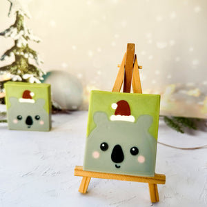 Handmade Artisan Christmas Soap | Santa Koala | Eucalyptus & Spearmint Scent - Tammi Home