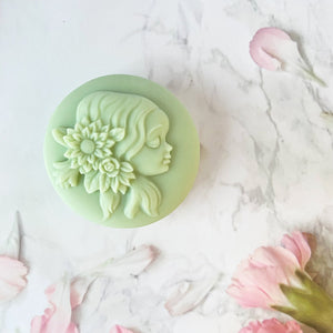 Handmade Artisan Natural Soap | Charming Portraits-Vasilisa | Aloe Vera, Green Tea & Citrus Scent – With Silk & Aloe Vera - Tammi Home