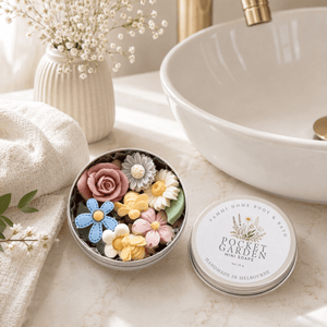 Pocket Garden Mini Soaps – Handmade Floral Soap Gift Tin - Tammi Home