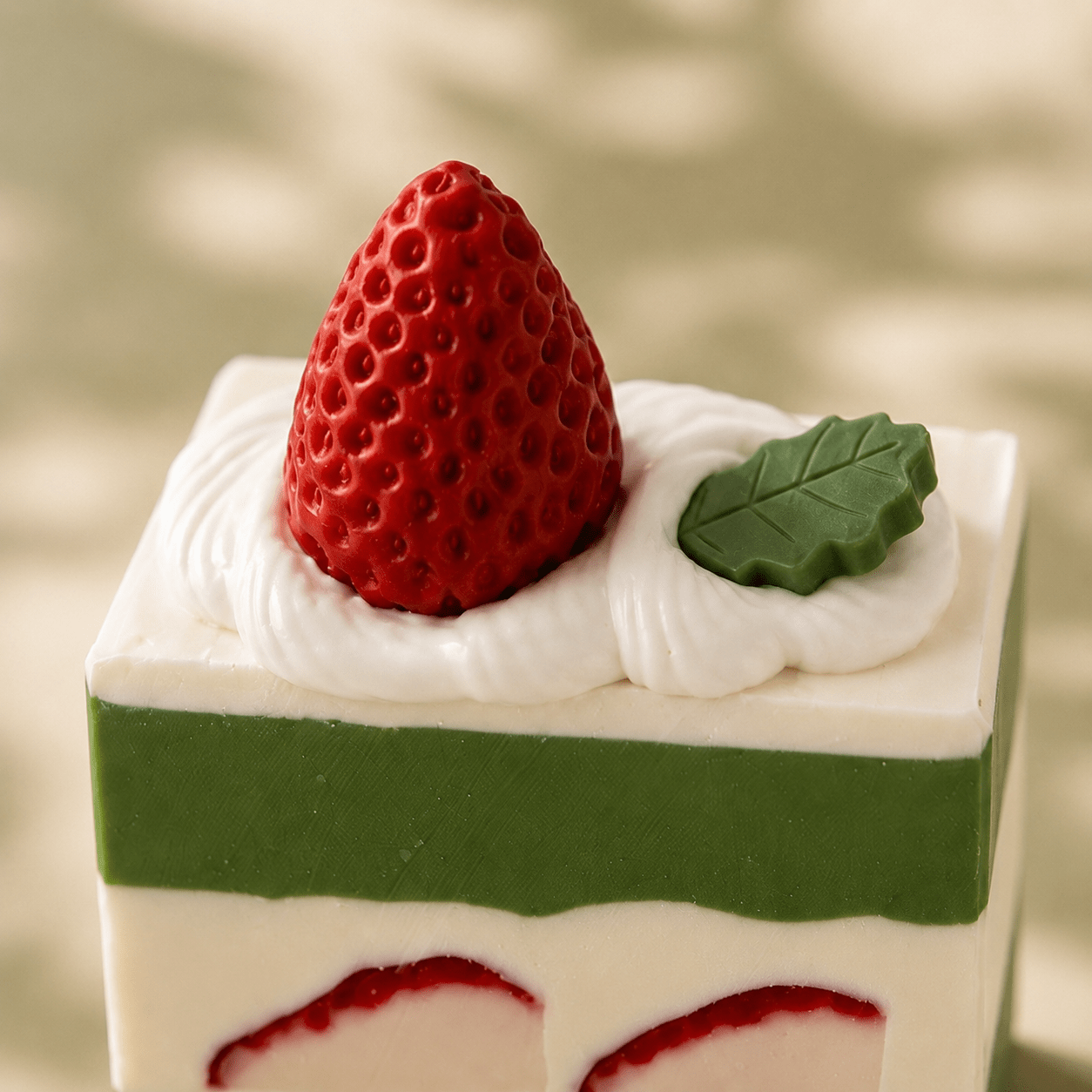 Strawberry Matcha Slice – Matcha Latte Scent | Handmade Artisan Soap - Tammi Home