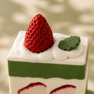 Strawberry Matcha Slice – Matcha Latte Scent | Handmade Artisan Soap - Tammi Home