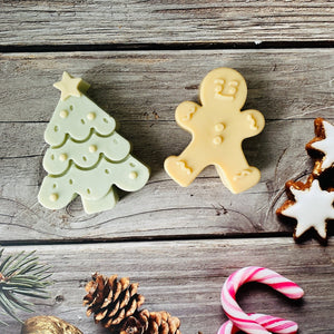 Handmade Artisan Christmas Soap | Jolly Evergreen + Gingerbread Man Gift Set - Tammi Home