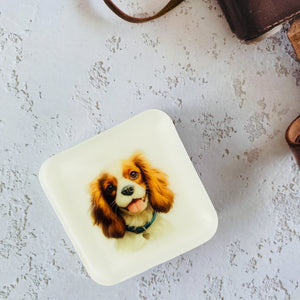 Handmade Artisan Soap，Furry Friends Collection – Cavalier King Charles Spanieler - Canine Charm - Tammi Home