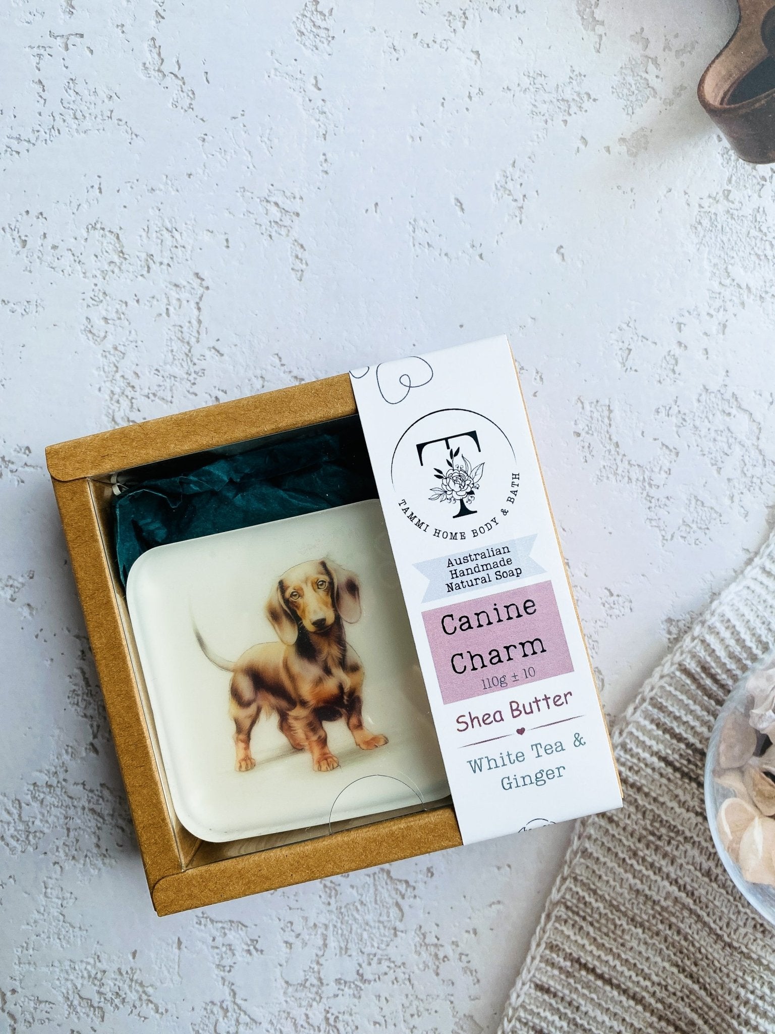 Handmade Artisan Soap，Furry Friends Collection – Dachshund - Canine Charm - Tammi Home