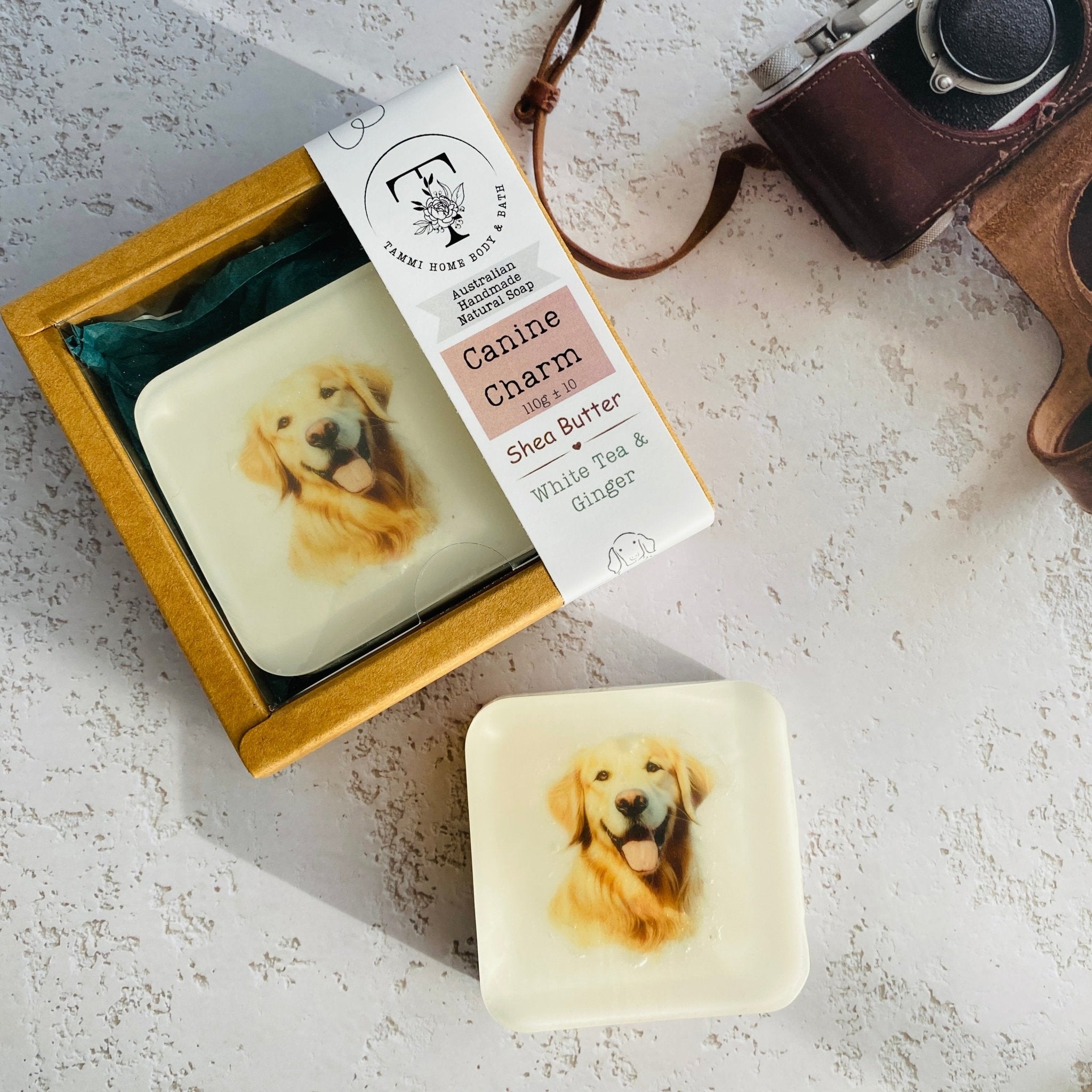 Handmade Artisan Soap，Furry Friends Collection – Golden Retriever - Canine Charm - Tammi Home