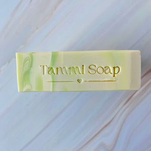 Luxury Artisanal Handmade Soap，Gemstone Collection – Clear Quartz – Citrus & Pineapple Scent – with Silk - Tammi Home